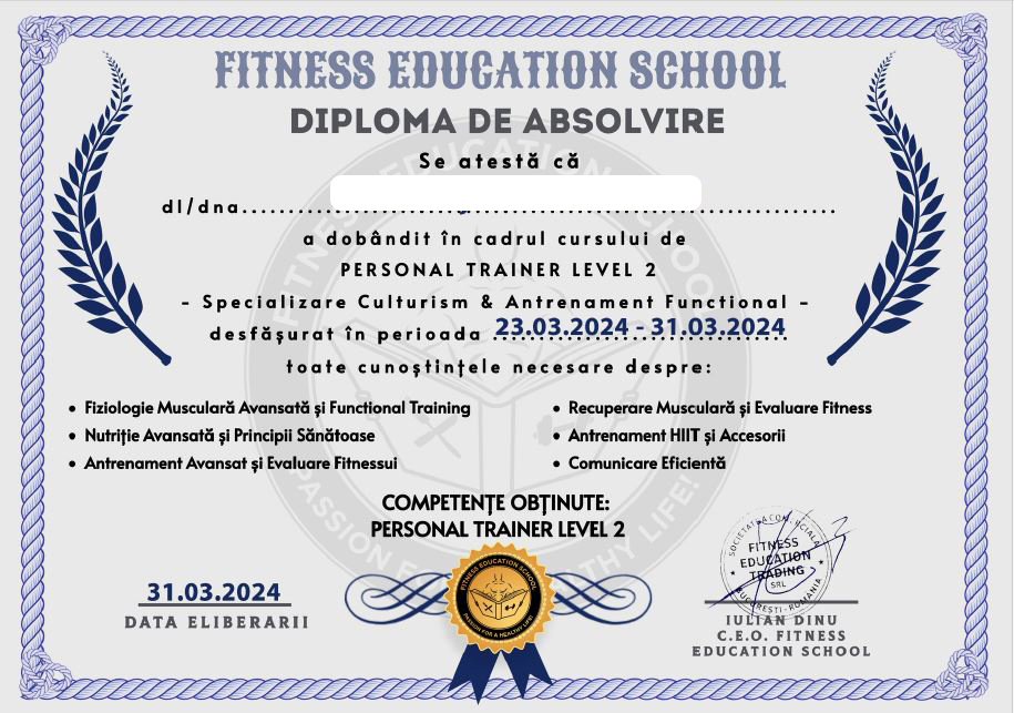 6.-Diploma-FES-Personal-Trainer-Level-2-Specializare-Fitness-Culturism-2