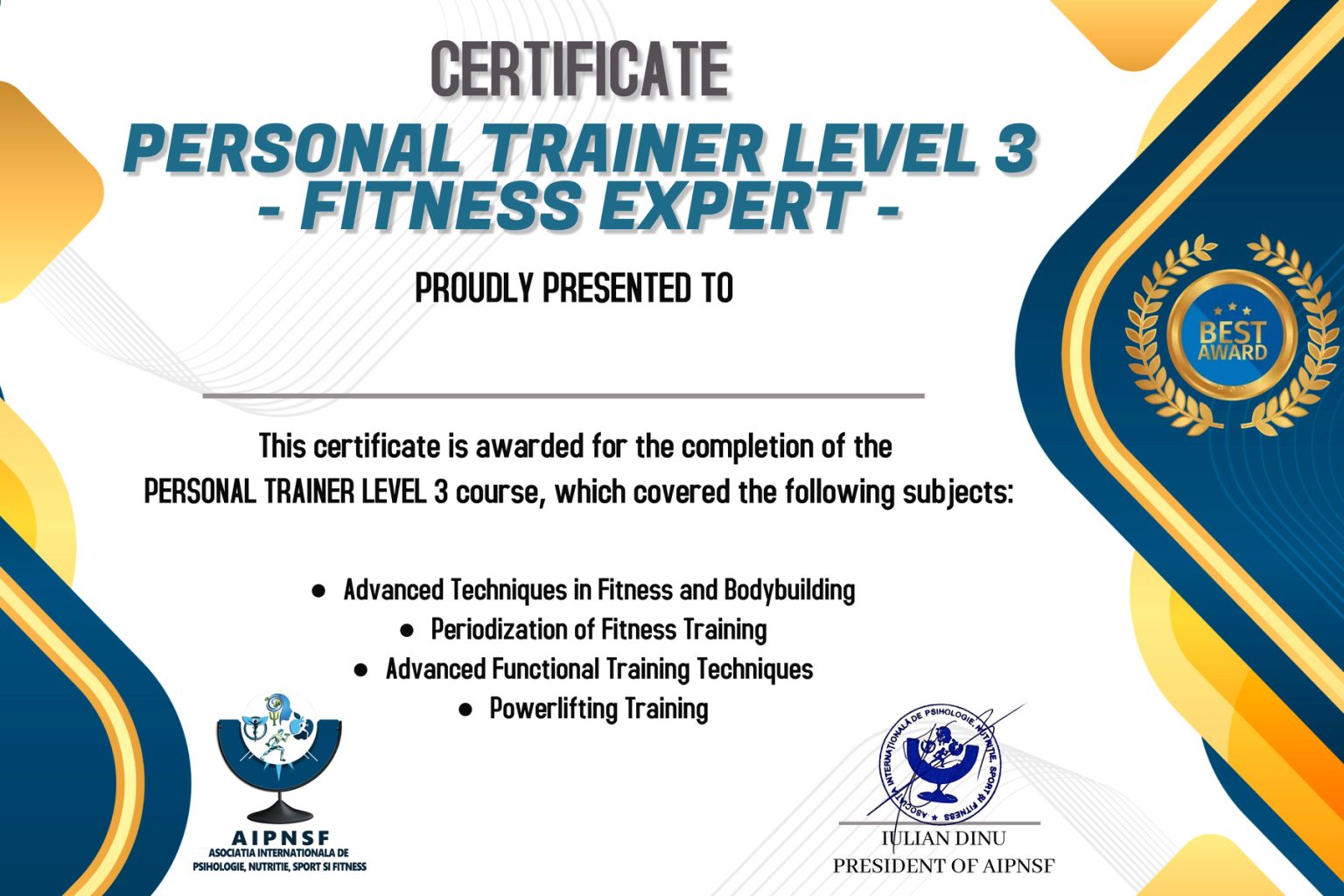 9.-Diploma-AIPNSF-Personal-Trainer-Level-3-Specializare-Functional-Training-1-1536x1024